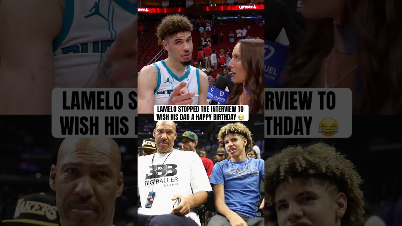 LaMelo had to show love to LaVar 🎉