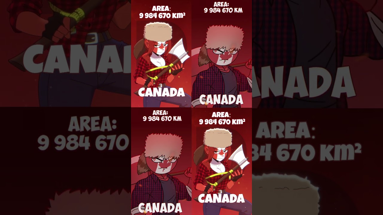 LARGEST COUNTRY BY SIZE 🤏 #countryhumans #countrygirl