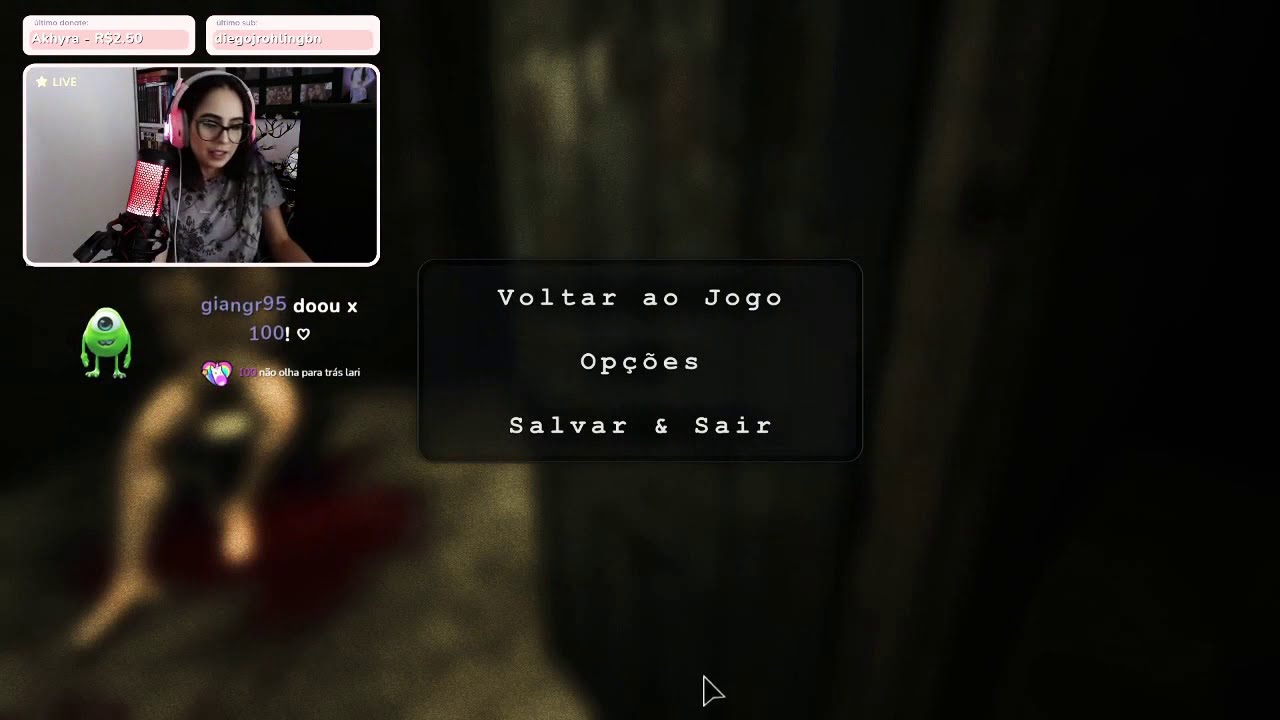 LARISSA DO JANELA DA RUA TOMANDO SUSTO EM LIVE