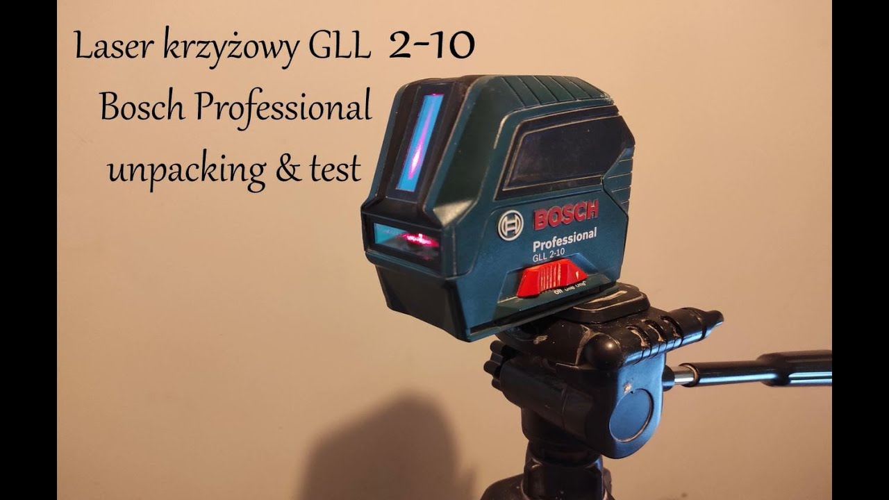 Laser Krzyżowy GLL 2-10  Bosch Professional - unpacking & test.