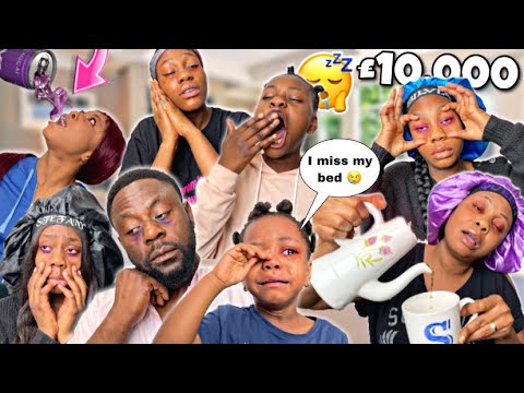 Last to SLEEP Wins £10,000 - Challenge 😴 |  w FAMILY OF 10  **epic😱😱**