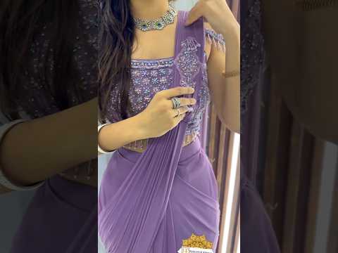 Latest 😍 new designer Ready to wear Sarees for wedding/party/farewell#readytowear#saree#shorts