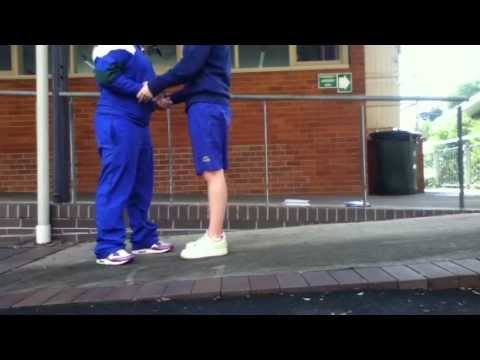 Laura splits her pants