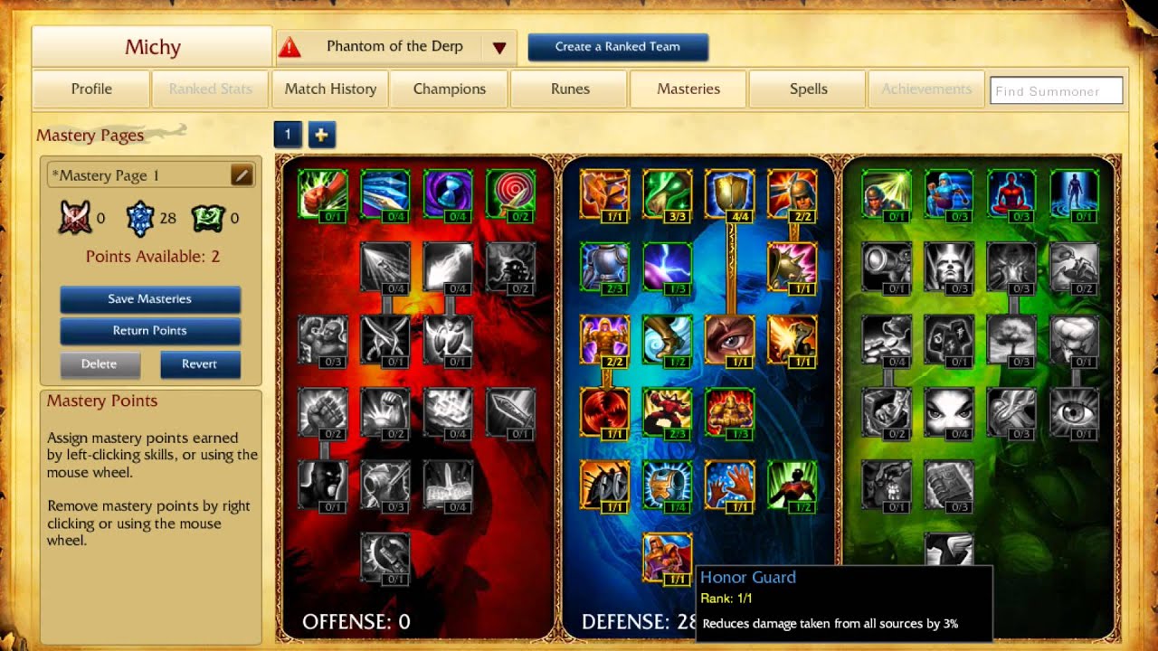 League of Legends Season 3 Mastery Tree Changes