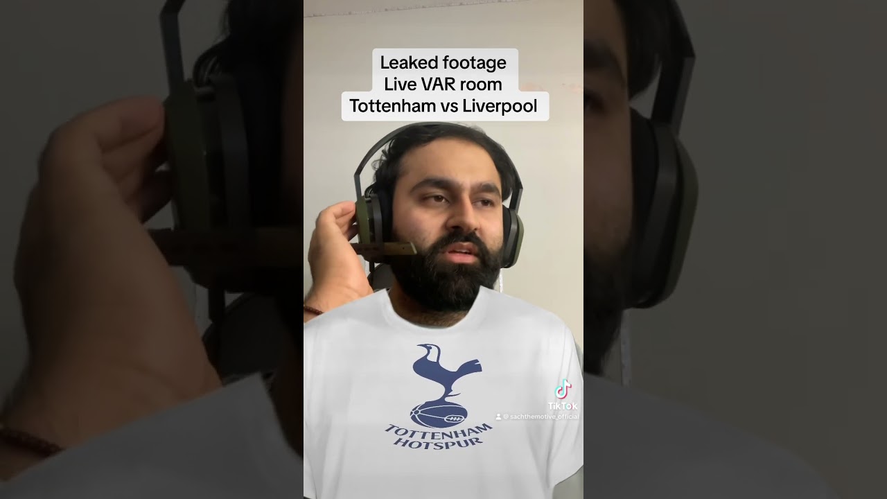 Leaked footage live VAR room Tottenham vs liverpool #football #var #entertainment #meme #funny #lol