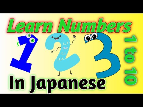 Learn 1 to 10 Numbers in Japanese 123 language SD Japanese language