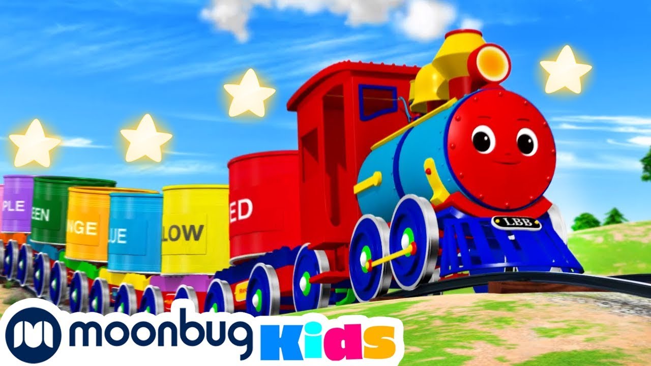 Learn Colors Train Songs | Little Baby Bum | Trains for Children | Train Song | Moonbug for Kids