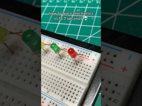 Learn electronics is less than 13.7 seconds 💀 #electronics #arduino #engineering
