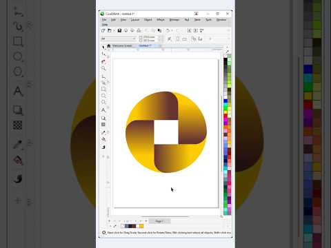 Learn how to create stunning shape designs in CorelDRAW in just a few easy steps!  #coreldraw