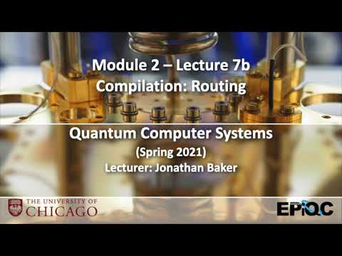 Lecture7b: Compilation: Routing | Quantum Computer Systems @UChicago, Jonathan Baker