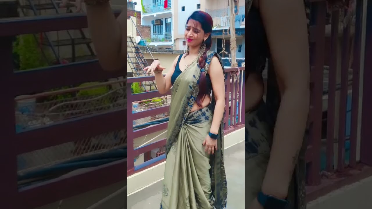 Leena hui  Viral super dance 💃  #dance #saree #viral #blouse