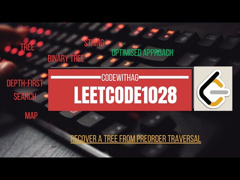 LeetCode Question:1028:- Recover a Tree From Preorder Traversal||C++ ,Python,Java|| Explained,Coded