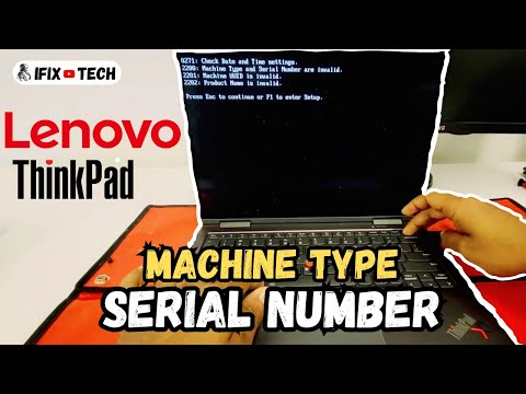 Lenovo ThinkPad Beeping Error - How to Update Serial Number Machine Type UUID and Product Name