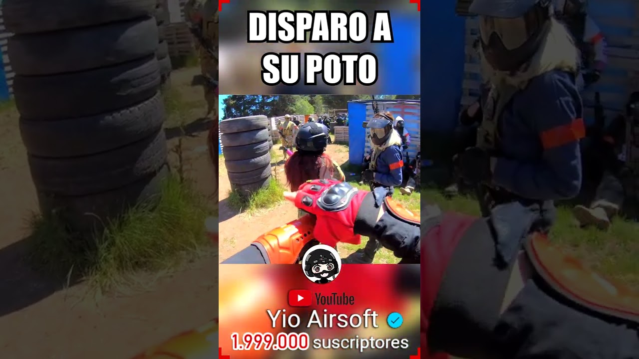 🤣LES DISPARO en el TRASERO😂 - #shorts #airsoft #fail