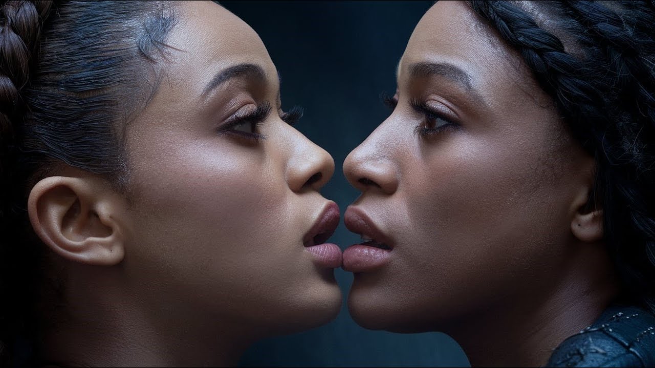 Lesbian Kiss - Lesbian Kissing - Girls Kissing - Kissing - Kissing Scene - Kiss - Midnight Starlight