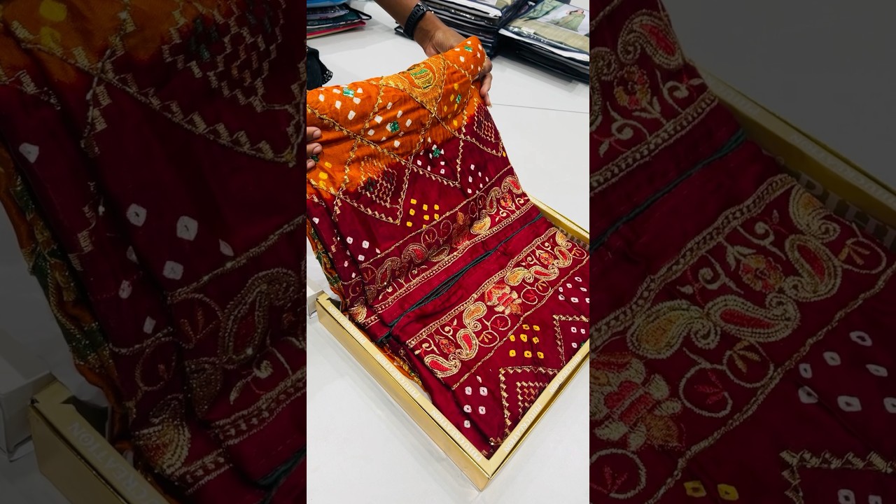 #letest bandhani saree collection rangoli saree surat
