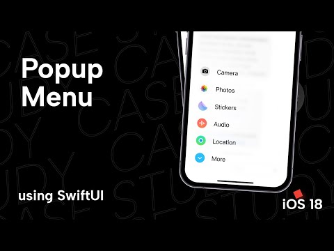 Let's build Popup Menu like iMessage using SwiftUI - iOS 18+