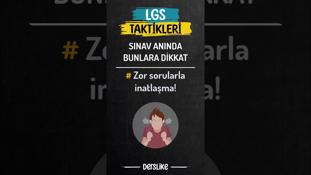 LGS'ye Son 1 Hafta | Sınav Anında Bunlara Dikkat!