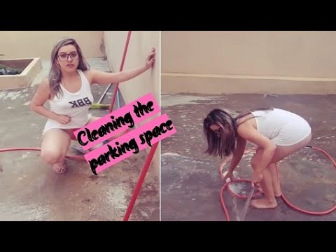 Limpeza do estacionamento  | Cleaning the Parking space 🔥🔥