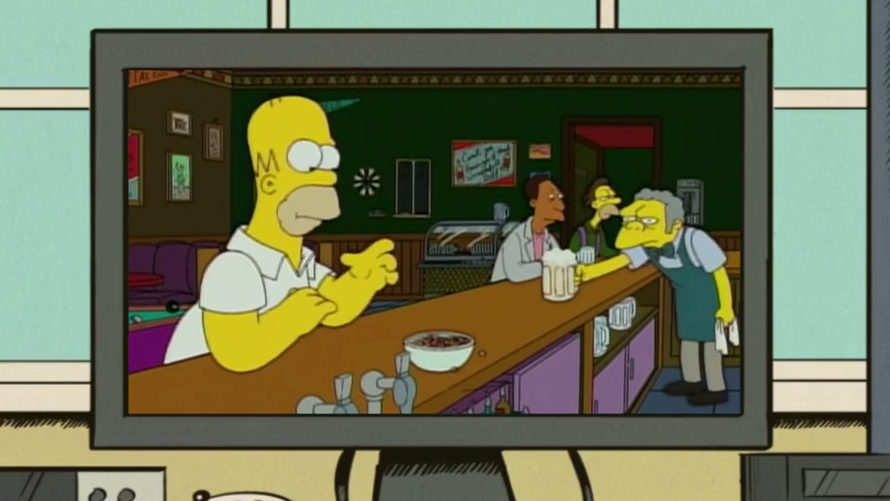 Lincoln and Lana watch The Simpsons Mastercard Commercial (2004)
