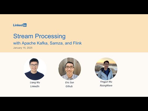 LinkedIn Engineering: Stream Processing, January 15