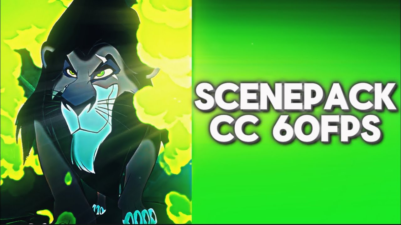 Lion King Scar 4k Scenepack with CC + 60fps for edit