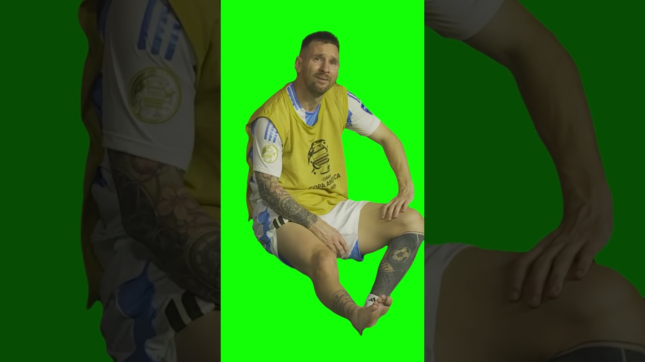 Lionel Messi Crying meme - Green Screen