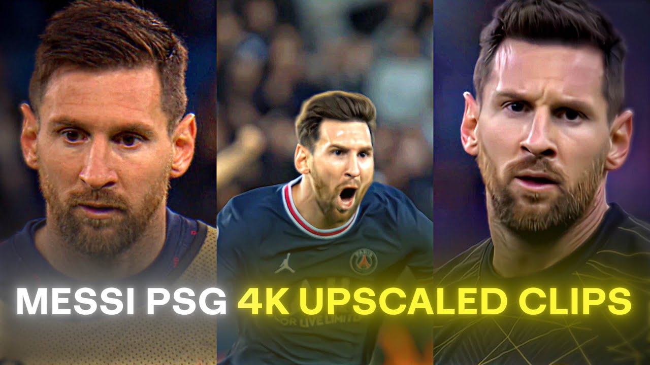 Lionel Messi PSG / RARE CLIPS ● SCENEPACK 4K (With AE CC and TOPAZ)