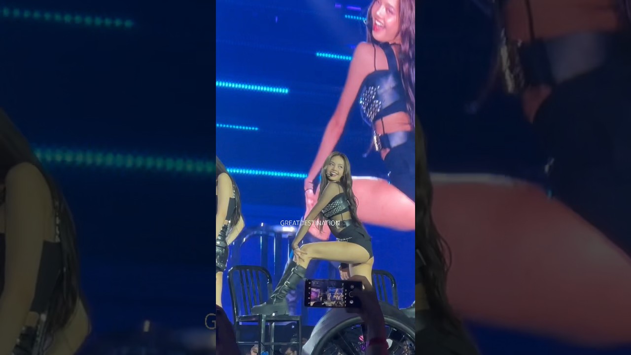 Lisa KICK IT Chair Dance is so hot! 🥵🔥😍🤩#kickit #blackpink#lisa #리사 Born Pink Encore MetLife concert