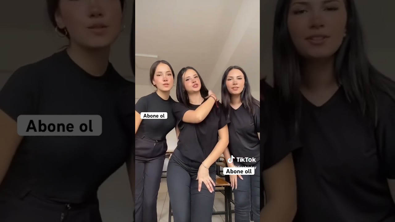 Liseli kızlar TikTok cekıyo #liseanıları #sarışın #lise