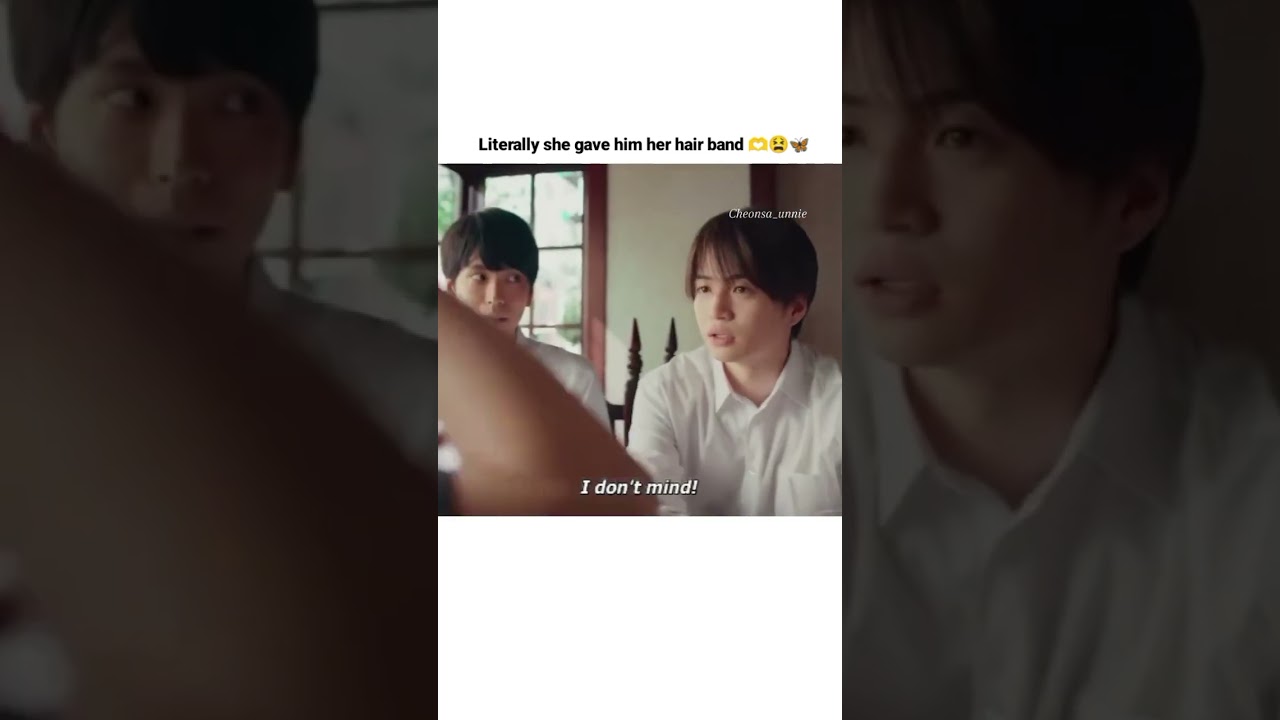 Literally She gave him her hair band 😨😍🦋 #shorts  #jdrama #usokon #kdrama2023 #cdrama2023