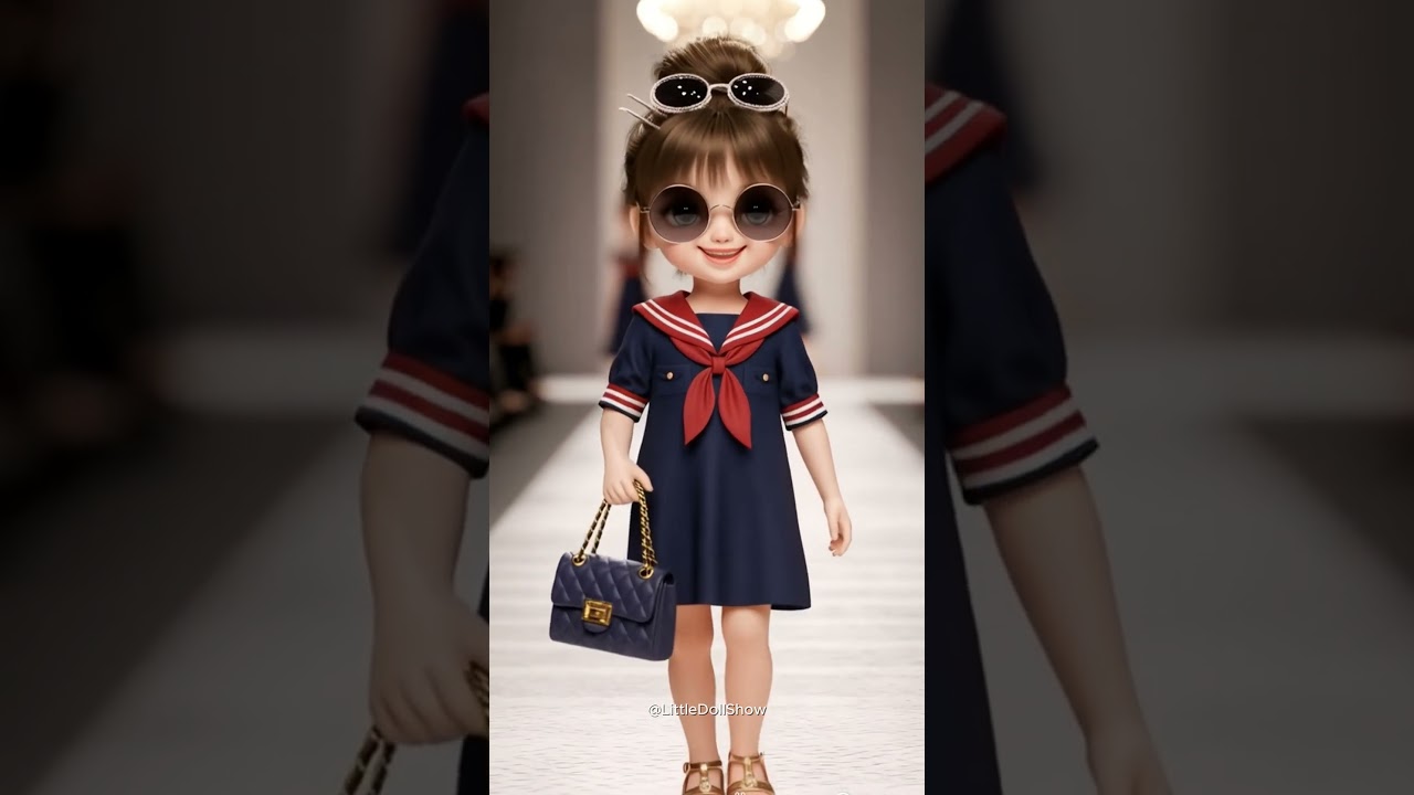 Little Angel 💖 #littledollshow #runwayfashionshow #aidoll #cute #catwalktour #aifashionshow #baby