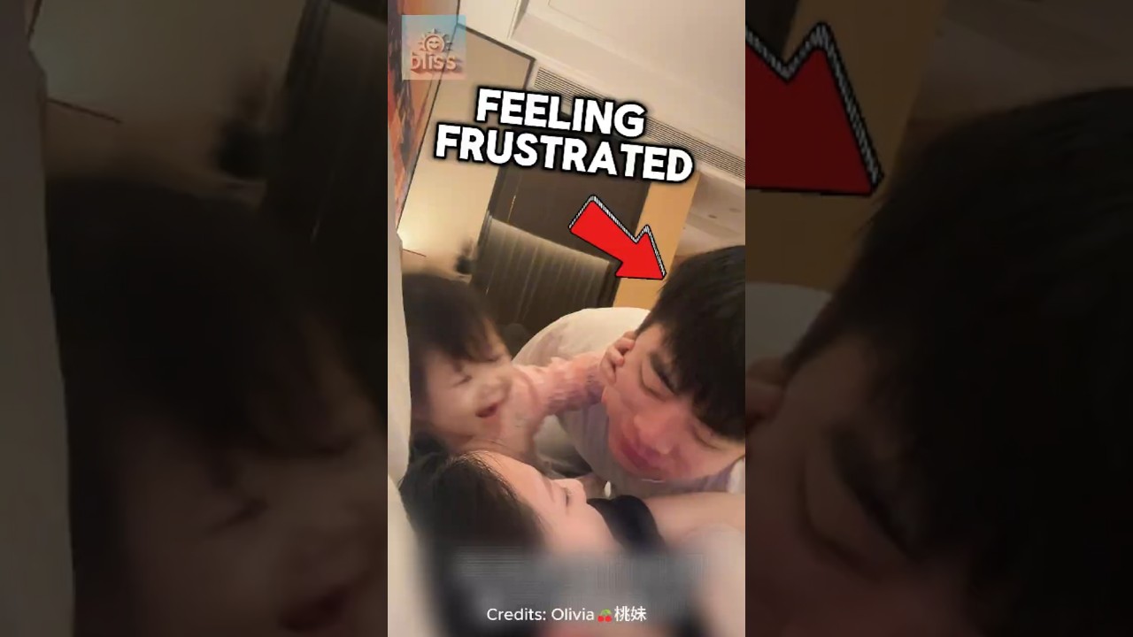 Little Girl Gets Jealous of Her Dad Kissing Her Mom! 😅❤️ #shorts