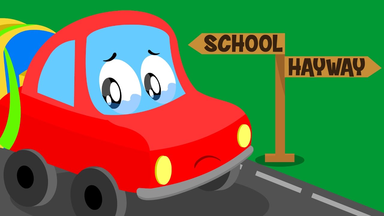 Little Red Car | Lost Car Original Song For kids | Cartoon about cars for kids