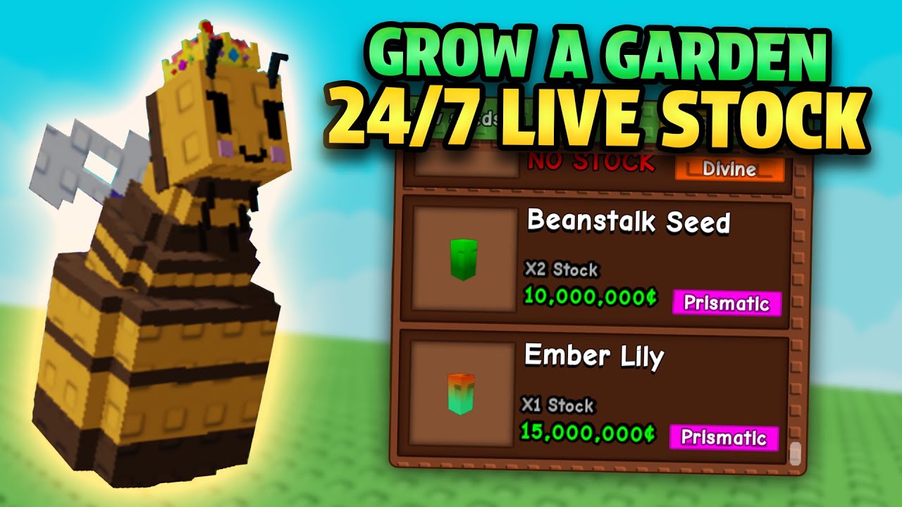 Live 🔴 | GROW A GARDEN STOCK, EGGS, WEATHER & COSMETICS! 24/7!