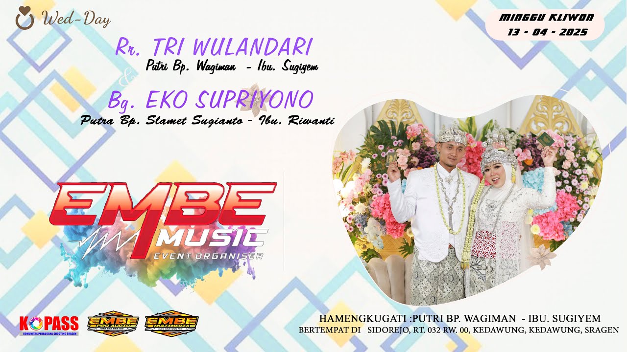 🔴LIVE  EMBE MUSIC // TRI WULANDARI 💕EKO SUPRIYONO // EMBE PRO AUDIO // EMBE PRO HD