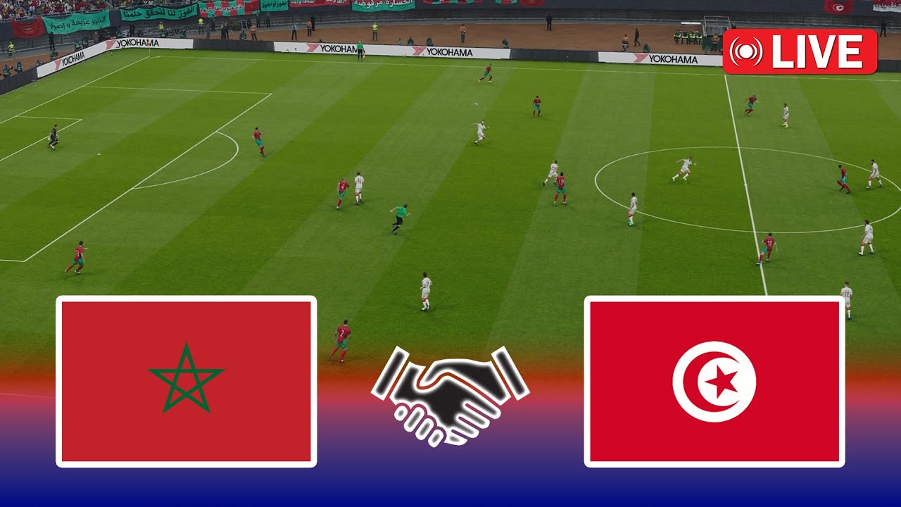 🔴[LIVE] : MOROCCO vs TUNISIA | International Friendly 2025 | Full Match Stream | Pes 21