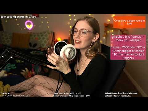 [Live ASMR] Vinyl Gloves, Lotion Hand Massage, Water Jar, & More!
