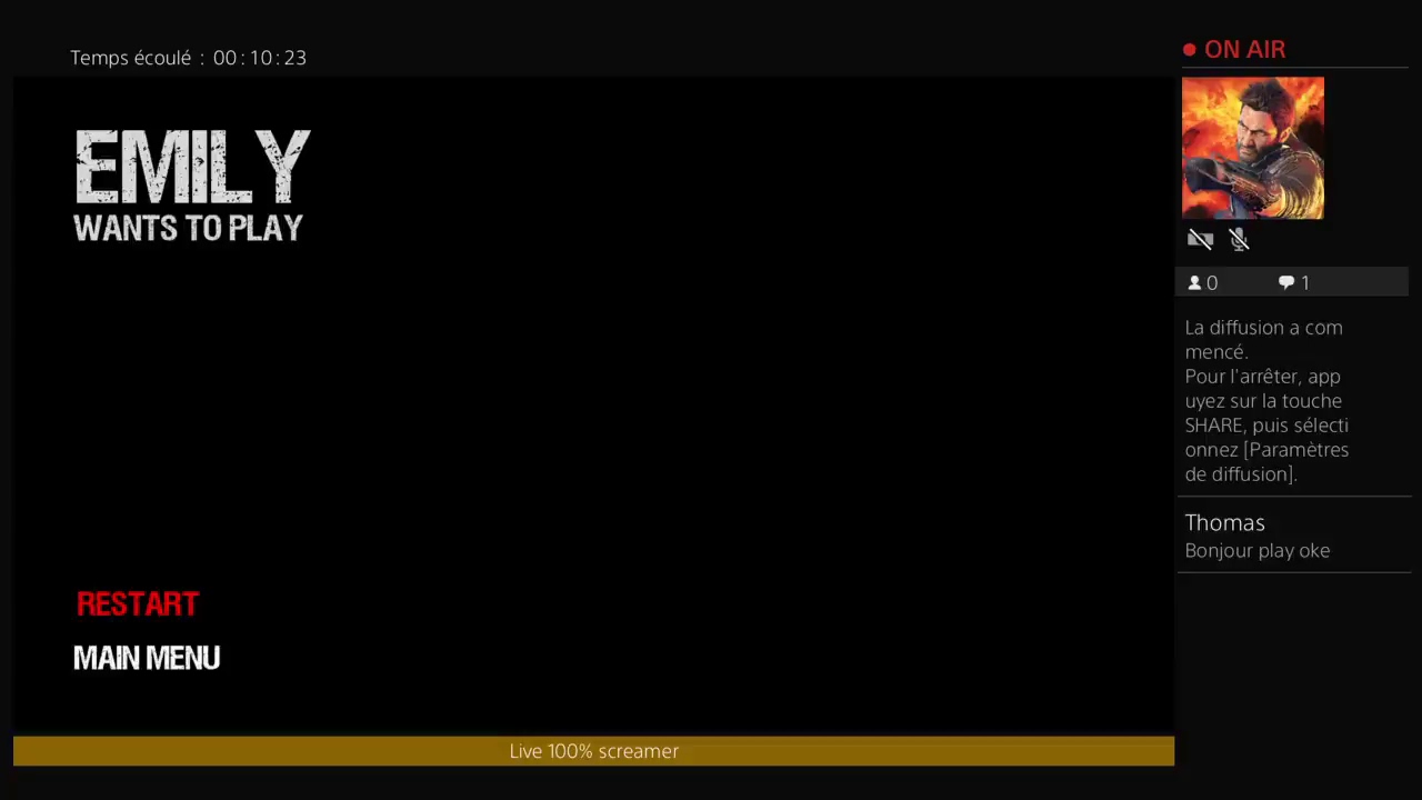 Live Emily wants to play