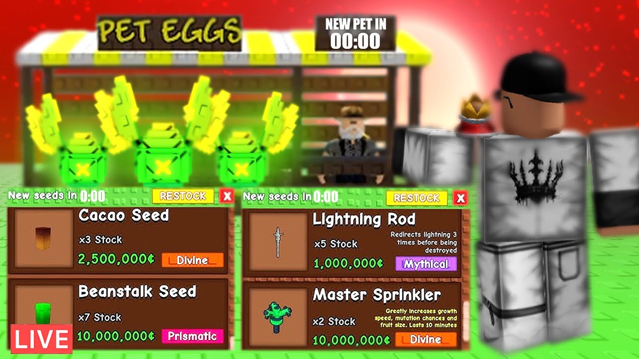 LIVE Grow A Garden Bee, Seed, Gear & Egg Stocks