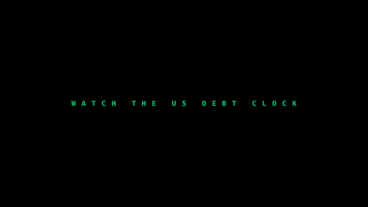 Live National Debt Clock - Watch Real-Time U.S. Debt Growth!