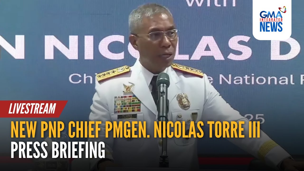 LIVE: New PNP Chief PMGen. Nicolas Torre III press briefing (June... - Replay | GMA Integrated News