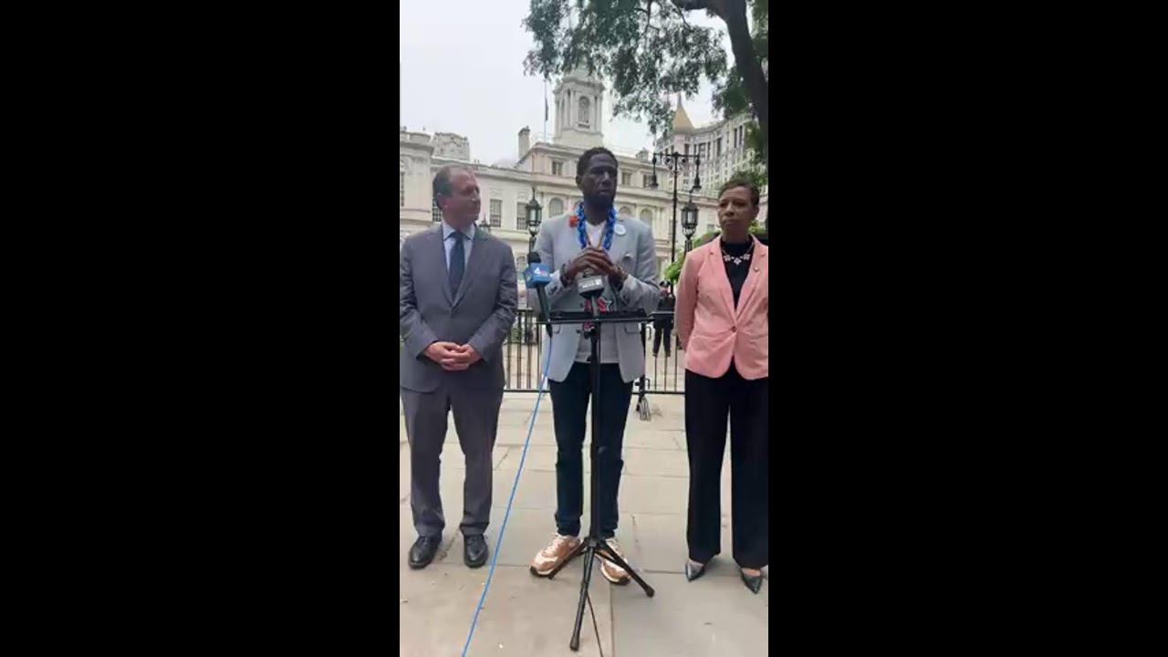 LIVE: Public Advocate Jumaane Williams endorses Lander, Adams