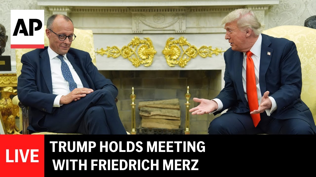 LIVE: Trump holds meeting with German Chancellor Friedrich Merz