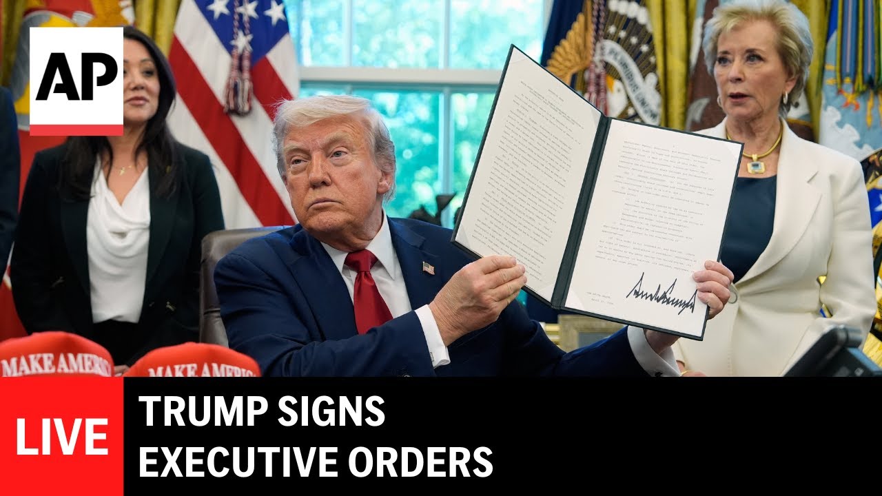LIVE: Trump signs executive orders