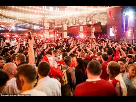Liverpool fans party into the night in Madrid as European champions