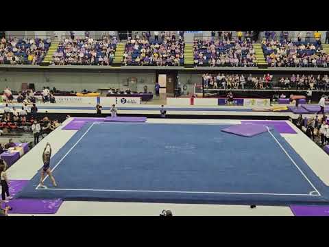 Livvy Dunne 9.9 Floor Purple & Gold Podium Challenge 3-8-24