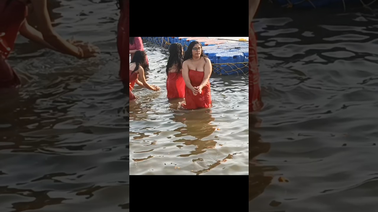 ll महाकुंभ Ganga snan har har gange 😱ll #viral Ganga snan shorts video#Surya Prakash M