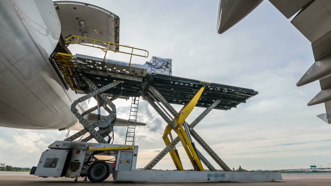 Loading Air Freight - Time lapse