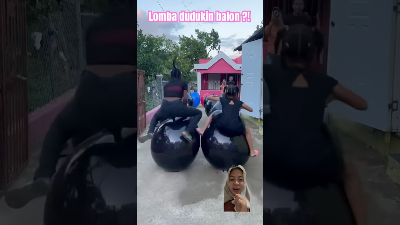 Lomba dudukin balon ?! #funny #family #fun #challenge #ballons #balon